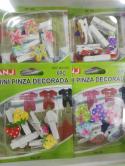  PINZAS MINIS DECORADAS X6 