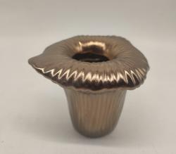  JARRON DORADO FLOR 11CM