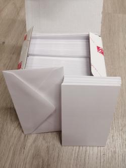  SOBRE + TARJETA BLANCA PACK 100U 