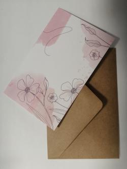  TARJETAS DECORADAS + SOBRE100 U 
