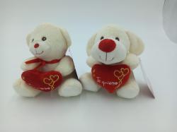  PELUCHE OSO/PERRO TE QUIERO 18CM  