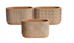  MACETA OVAL TERRACOTTA 15X9CM 