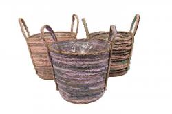  CESTA COLORES SEAGRASS 23X20CM