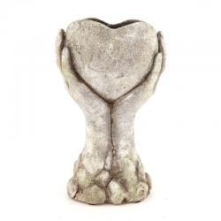  MACETA CEMENTO CORAZON 16X10X26 CM  