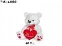  PELUCHE CORAZON PIES TE QUIERO 40CM  