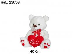  PELUCHE CORAZON PIES TE QUIERO 40CM  