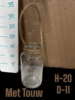  JARRON CRISTAL CUERDA D18CM