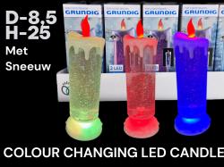  VELA NEVADA COLOR LED 25X8,5CM 