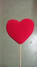  PICK CORAZON ROSA FELPA 18CM 