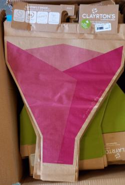  BOLSA BOUQUET KRAFT VERDE/FUCSIA 50X44X12CM  