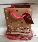  BOLSA KRAFT LOVE 16X16X16CM 10U 