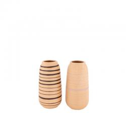  VASE PORCELANA EFECTO MIMBRE 10X20CM 8