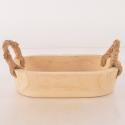  RECIPIENTE MADERA CUERDA OVAL 30X17 CM  