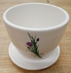  MACETA DIBUJO AROMATICA + PLATO 