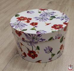  CAJA BOMBONERA REDONDA AMAPOLAS