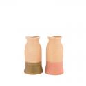  VASE PORCELANA EFECTO MIMBRE 9X18CM  