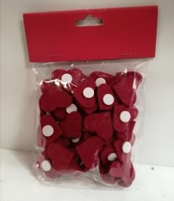  STICKERS CORAZON ROJO 3CM 60U