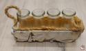  CENTRO RUSTICO 4 BOTELLAS 11X24CM 