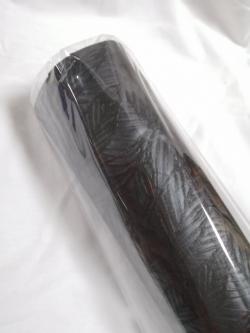  BOBINA TNT NEGRA RELIEVE HOJAS 7,5CMX10M