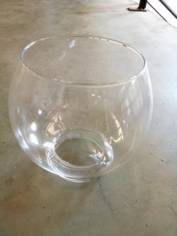  PECERA CRISTAL CON BASE Ø15X21CM 