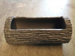  JARDINERA TRONCO RESINA Ø27X12CM 