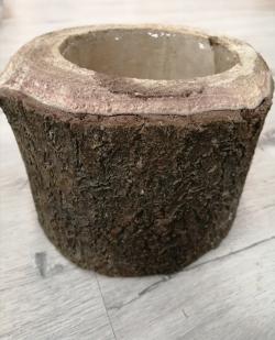  MACETA TRONCO Ø13X14CM 