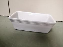  JARDINERA CERAMICA BLANCA 28X15X6  