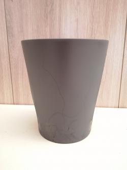  MACETA GRIS MATE Ø13X15CM 