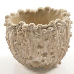  MACETA CEMENTO SETAS Ø14X12 CM  
