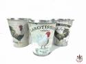  CUBO METAL DECO GALLOS 