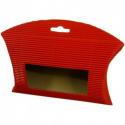  BOLSA KRAFT ONDULADA ROJA  