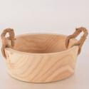  RECIPIENTE MADERA CON CUERDA 29X10 CM  