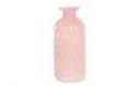  JARRON CRISTAL MATE BULBA ROSA D55X16CM  