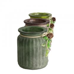  CANDELABRO VERDE 75X9CM  