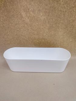  JARDINERA OVAL BLANCA  