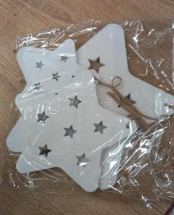  ESTRELLA MADERA BLANCA  PACK 3 