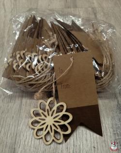  TARJETA REGALO ADORNO MADERA 24U