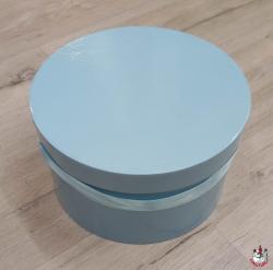  CAJA BOMBONERA REDONDA CELESTE