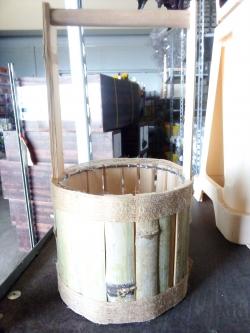  MACETA MADERA POZO Ø16X14/32CM 