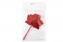  PIC HOJA OTOÑAL ROJA 6X12CM 6 UNI  