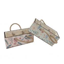  CAJA FLOREADA FANTASIA 26X14CM 