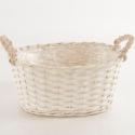  CESTA OVAL BLANCA D30X 23CM 