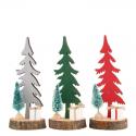  CENTRO ARBOLITO NAVIDEÑO MADERA 16CM
