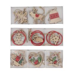  CAJA FIGURAS COLGANTES NAVIDAD 18U 