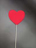  PICK CORAZON ROJO FLOCADO XL 