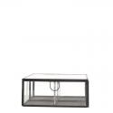  CAJA CRISTAL METALICA 17X17CM
