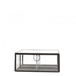  CAJA CRISTAL METALICA 17X17CM