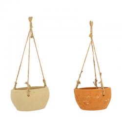  MACETA TERRACOTTA COLGAR PLATO 