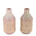  BOTELLA CERAMICA ROSADO PASTEL