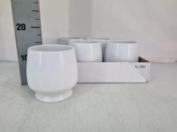  MACETA CERAMICA BLANCA 15CM 